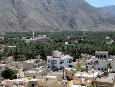 290 Blick auf Nakhl und Palmenplantage.JPG